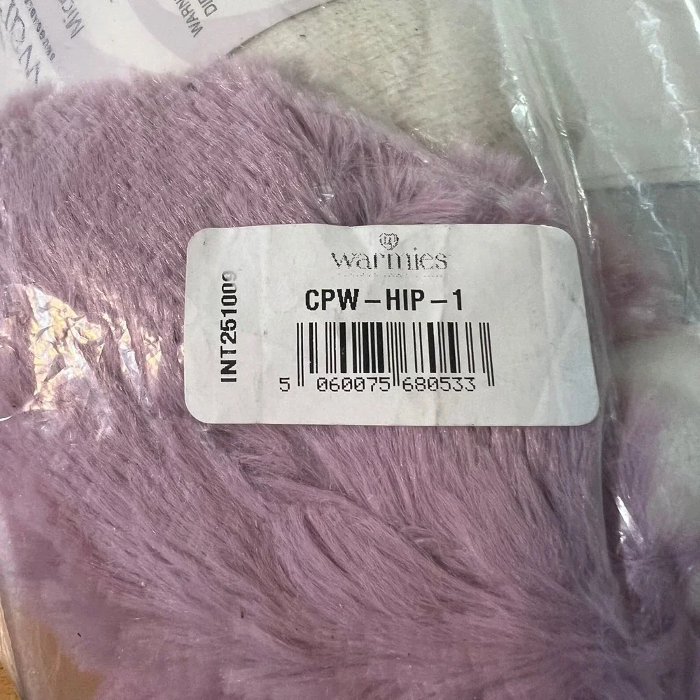 Warmies Purple Hippo Microwavable Neck‎ Wrap Lavendar OS NIP